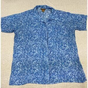 Vintage M-ilano Women’s Size XL Dress Shirt Blouse Gold Tag